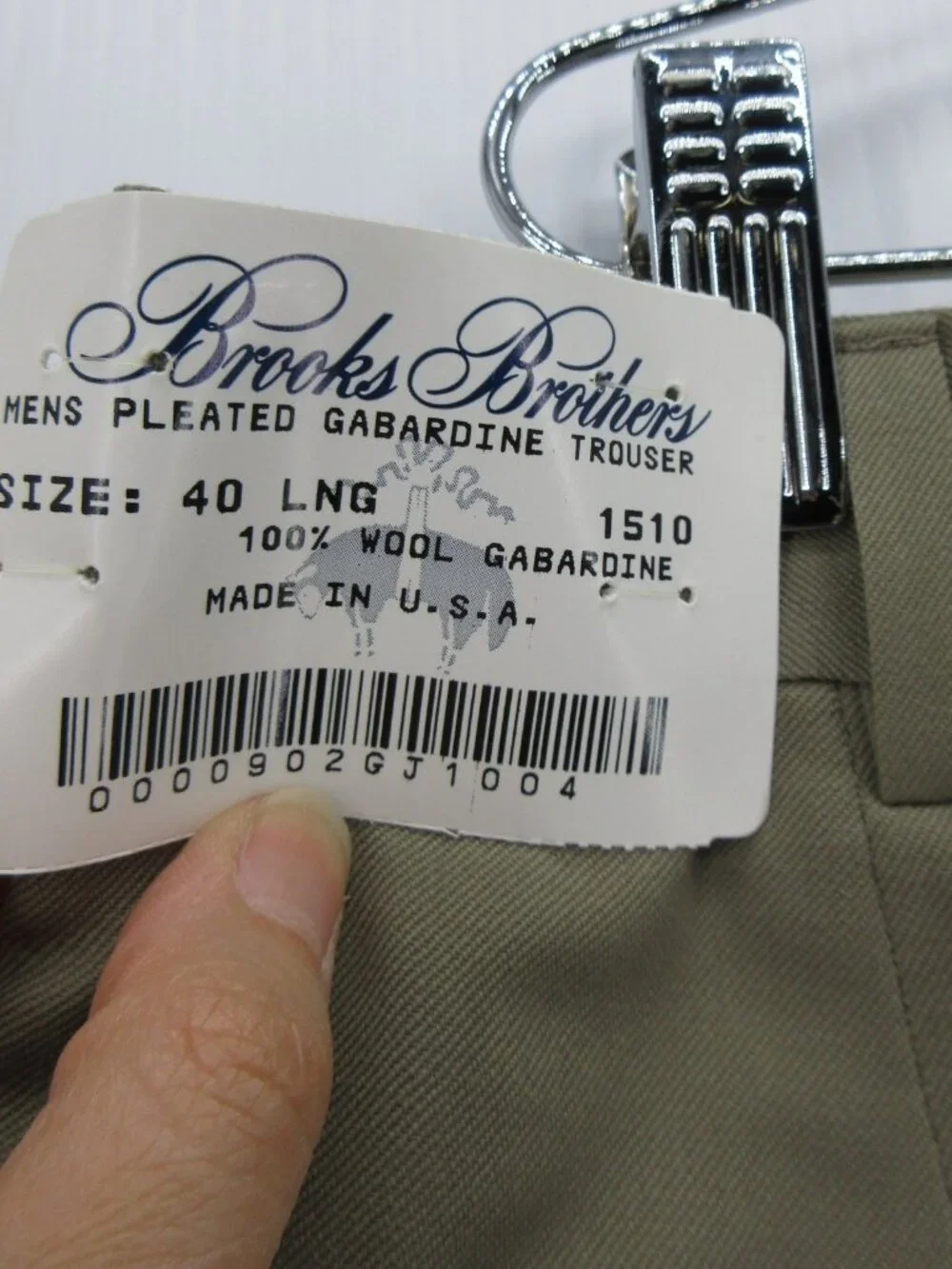 VINTAGE Brooks Brothers Pants 40X33 Wool Trousers Slacks Pleated NEW